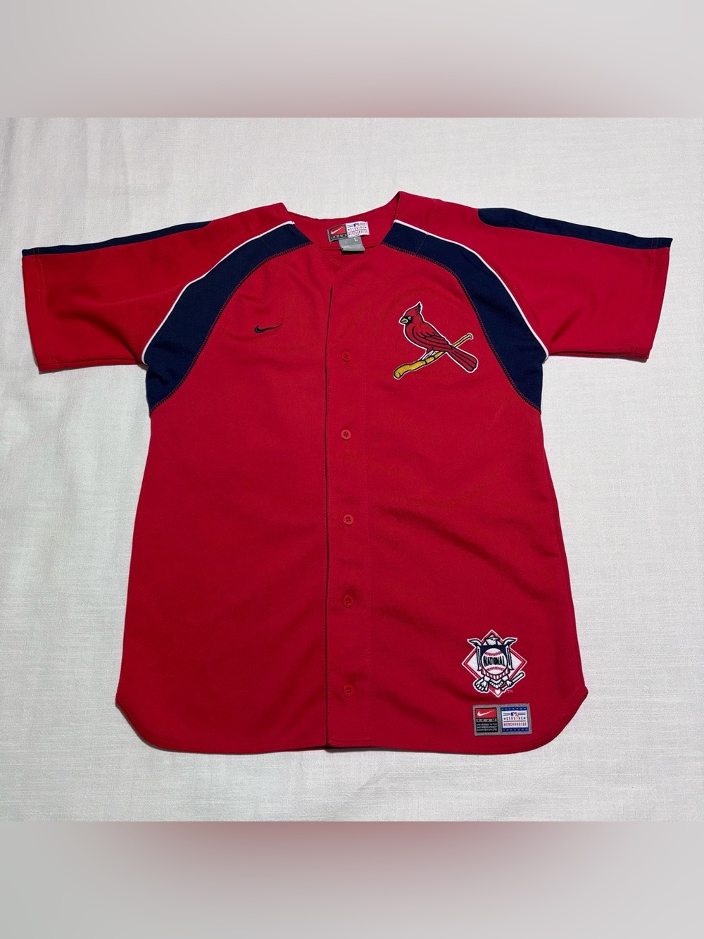 Vintage Nike St. Louis Cardinals Blank Back Baseball Jersey | Red | Youth Large